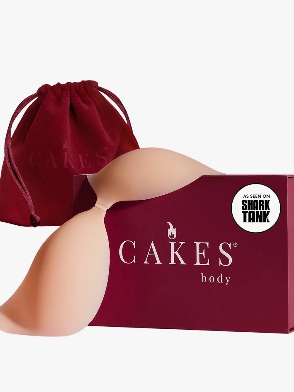 Cakes Body Adhesive Strapless Silicone Bra - Nude